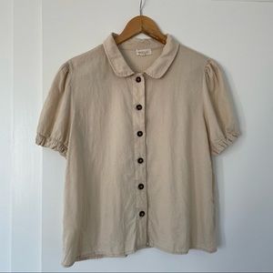 ROOLEE BUTTON-UP BLOUSE Size M